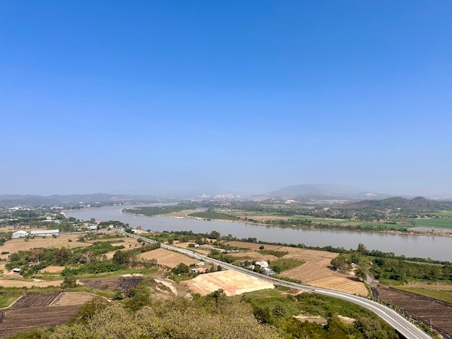 Aussicht vom Mekong Skywalk beim Wat Phra That Pha Ngao