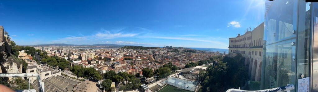 Panoramabild von Cagliari
